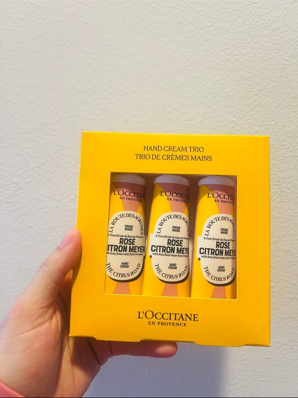 NEW L'Occitane En Provence ROSE CITRON MEYER Hand Cream 1.0 floz / 30 ml X 3